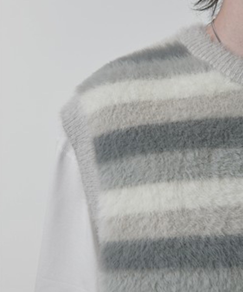 針織背心 CANVAS HAIRY KNIT VEST