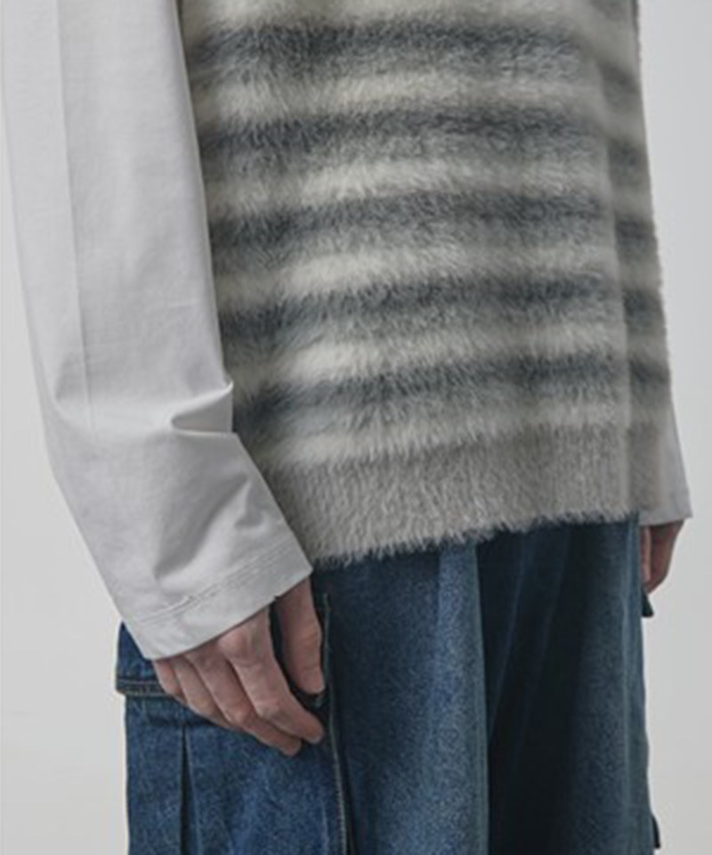 針織背心 CANVAS HAIRY KNIT VEST