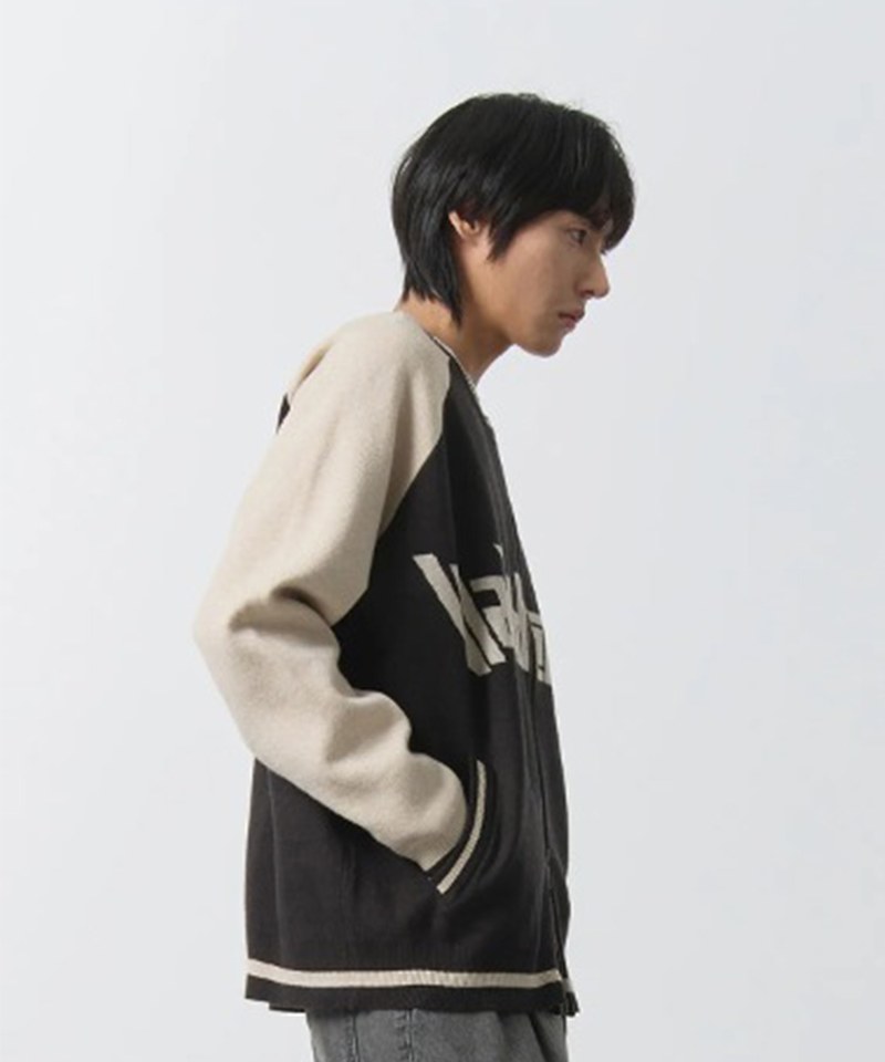 DMB0606-242 拉鍊針織衫 2WAY RAGLAN ARTWORK ZIP-UP KNIT