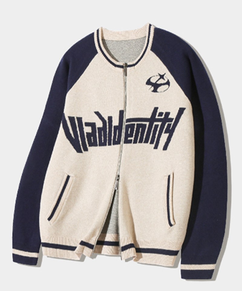 DMB0606-242 拉鍊針織衫 2WAY RAGLAN ARTWORK ZIP-UP KNIT