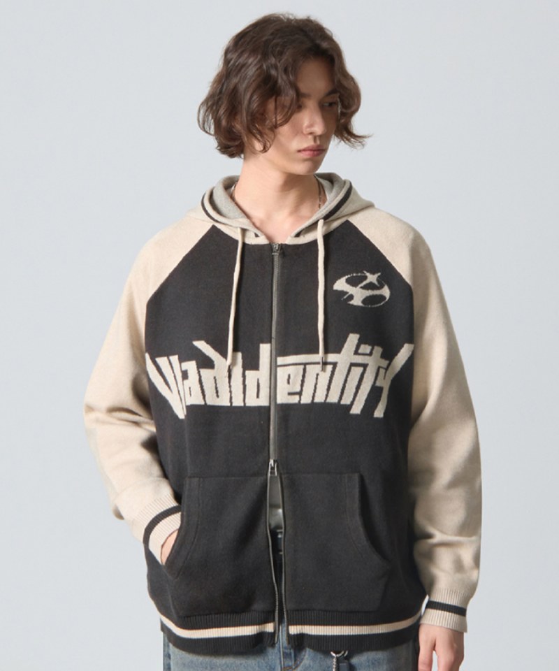 DMB0607-251 連帽針織外套 TYPE-A RAGLAN ARTWORK KNIT HOODED ZIP-UP