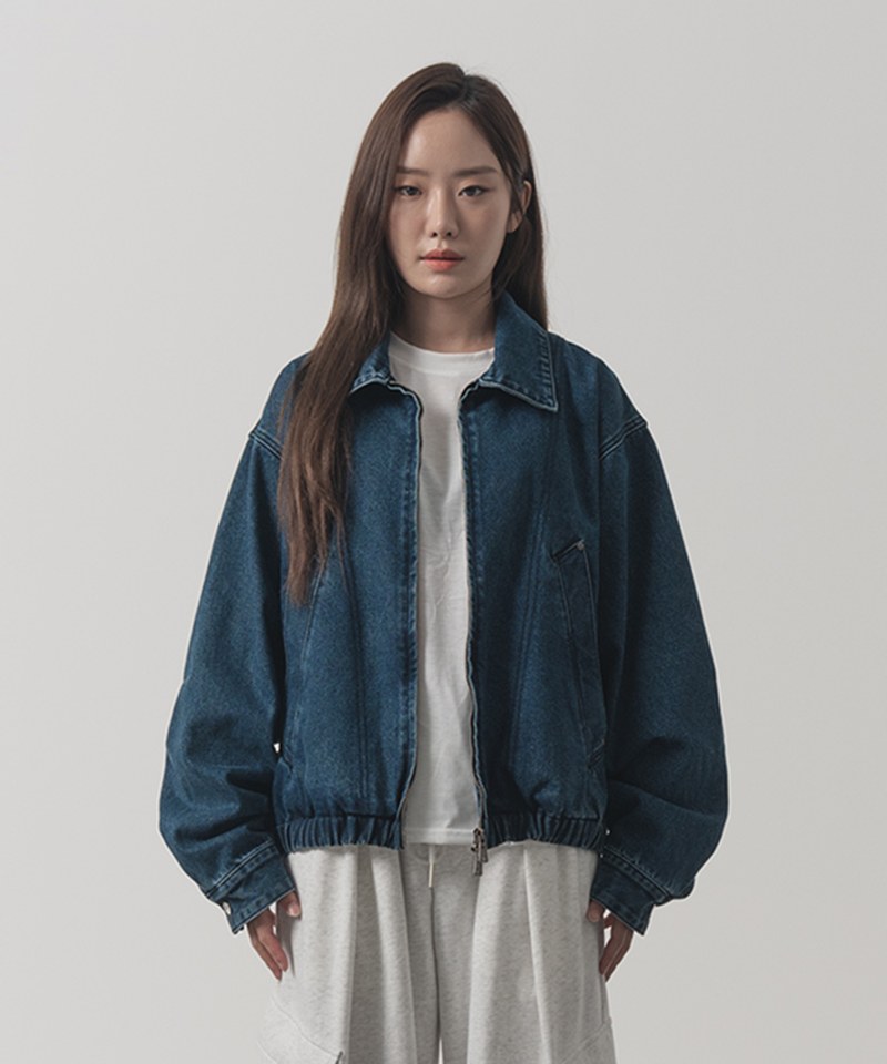 牛仔外套 2WAY CROP DENIM BLOUSON JACKET