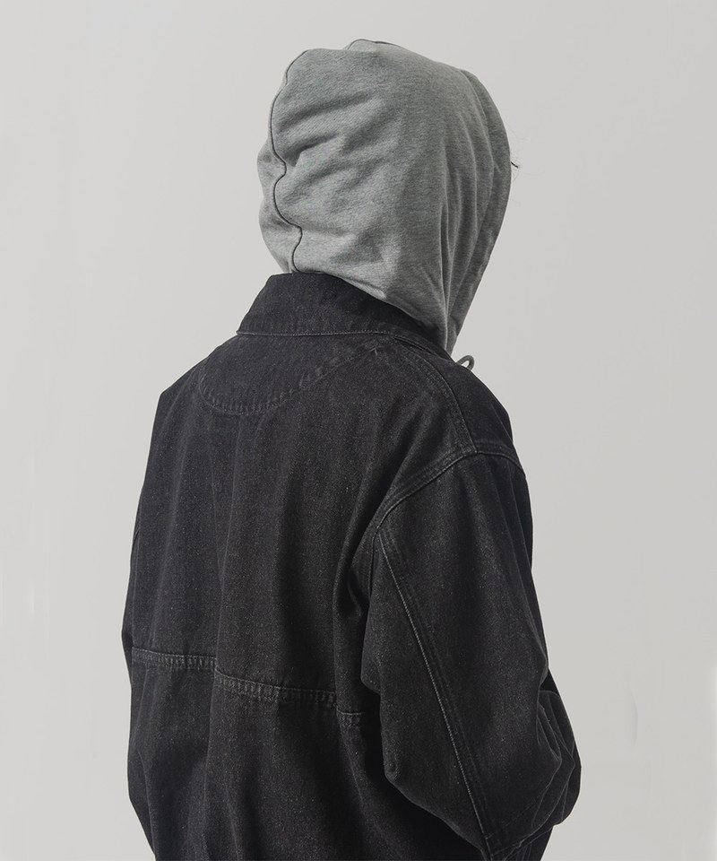 牛仔外套 2WAY CROP DENIM BLOUSON JACKET