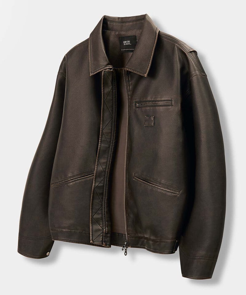 DMB1125-252 仿皮革工裝外套 FAUX LEATHER DETROIT WORK JACKET