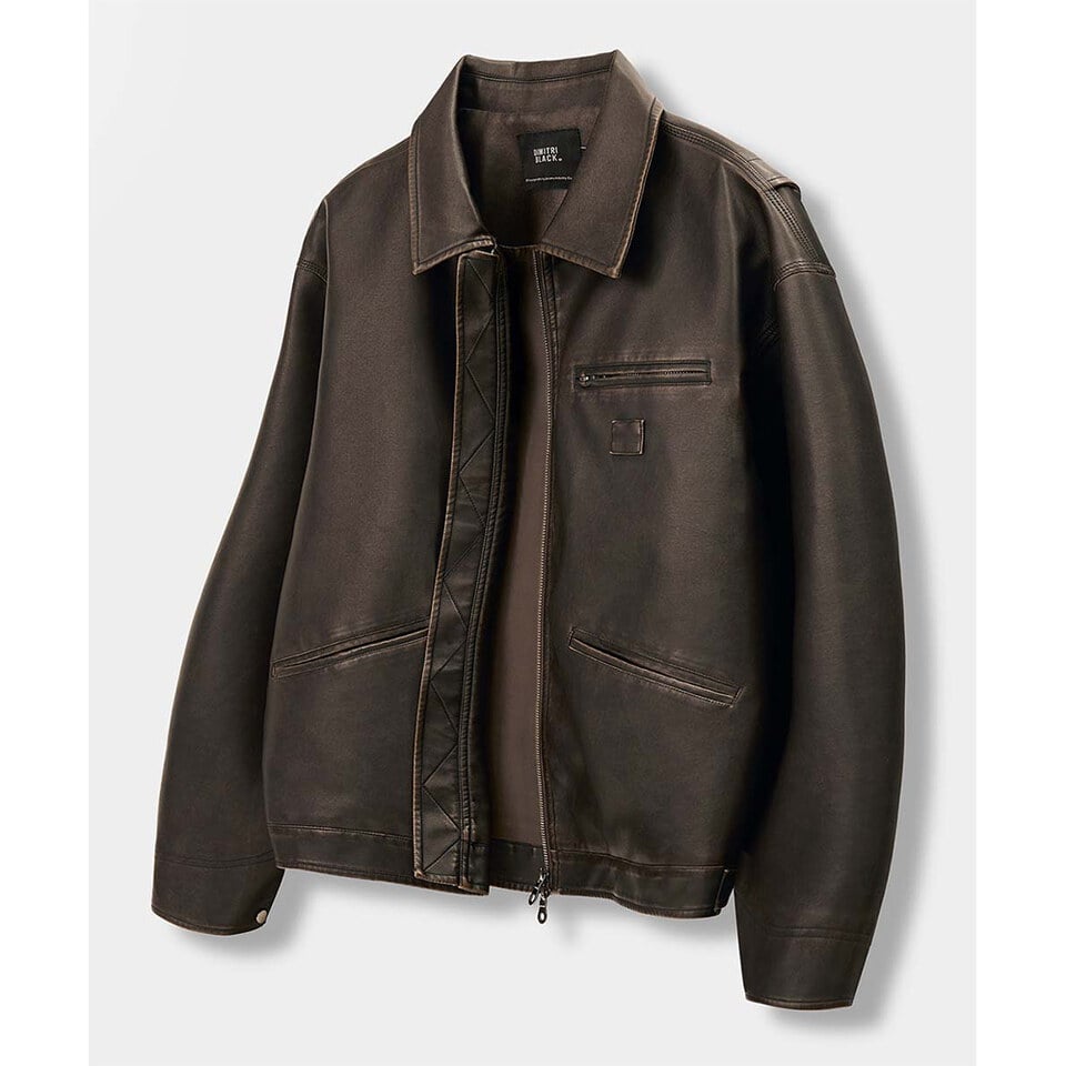 DMB1125-252 仿皮革工裝外套 FAUX LEATHER DETROIT WORK JACKET