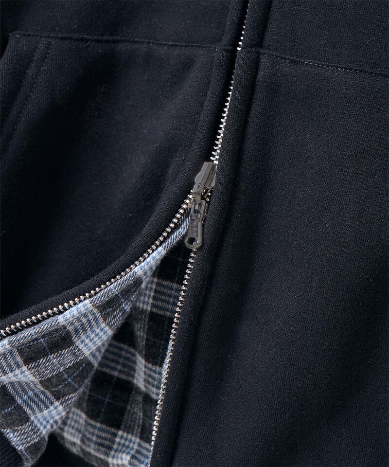 DMB1126-252 雙面連帽外套 VLAD REVERSIBLE LOGO HOODIE ZIP-UP_BLACK