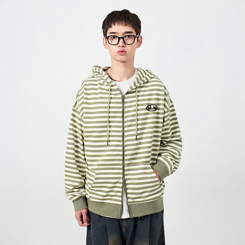 DMB1128-261 條紋連帽外套 VLAD STRIPE LOGO HOODED ZIP UP