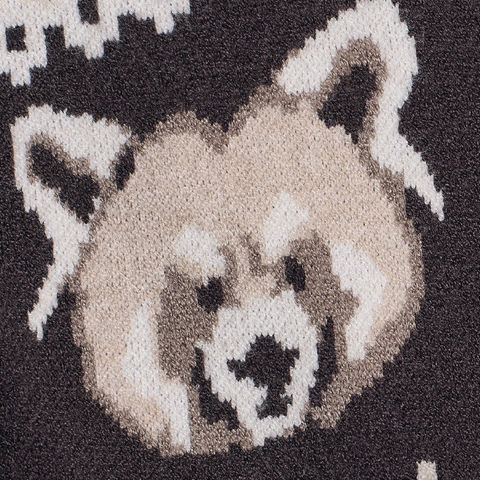 提花拉鍊外套 2WAY NORDIC JACQUARD HOODED ZIP UP