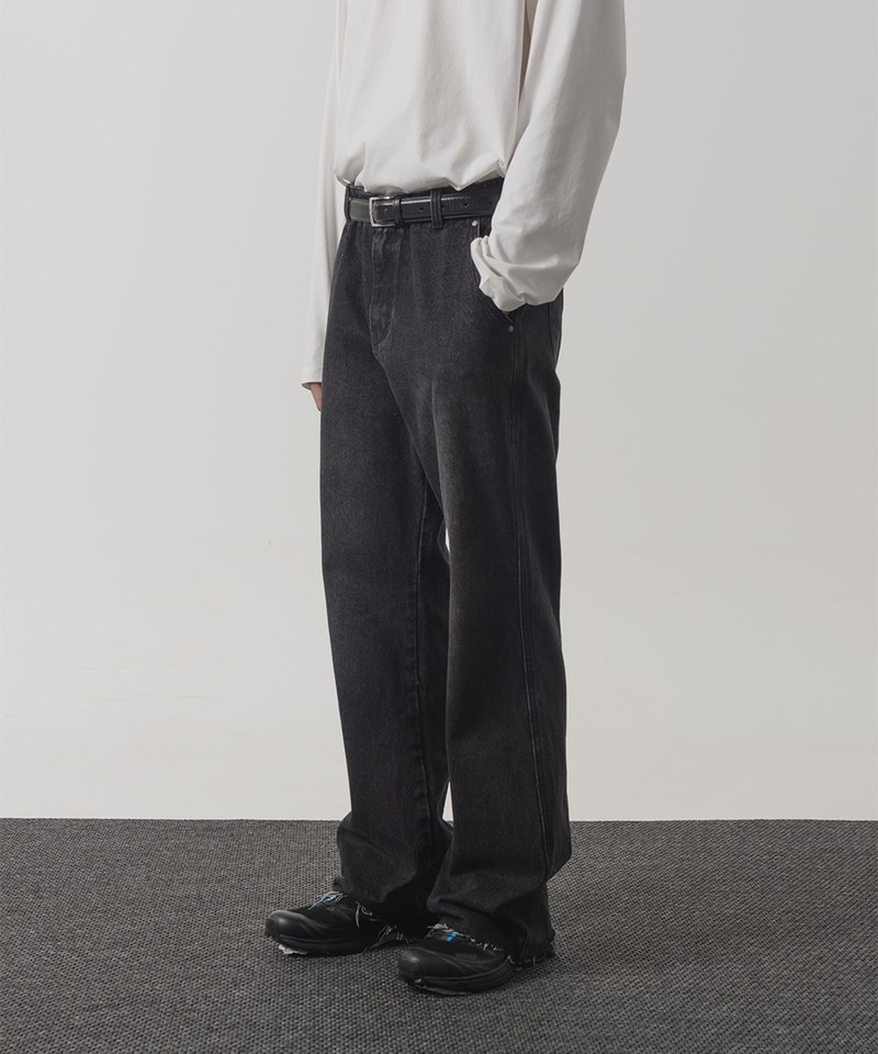靴型牛仔褲 WAISTLESS BOOTCUT DENIM PANTS