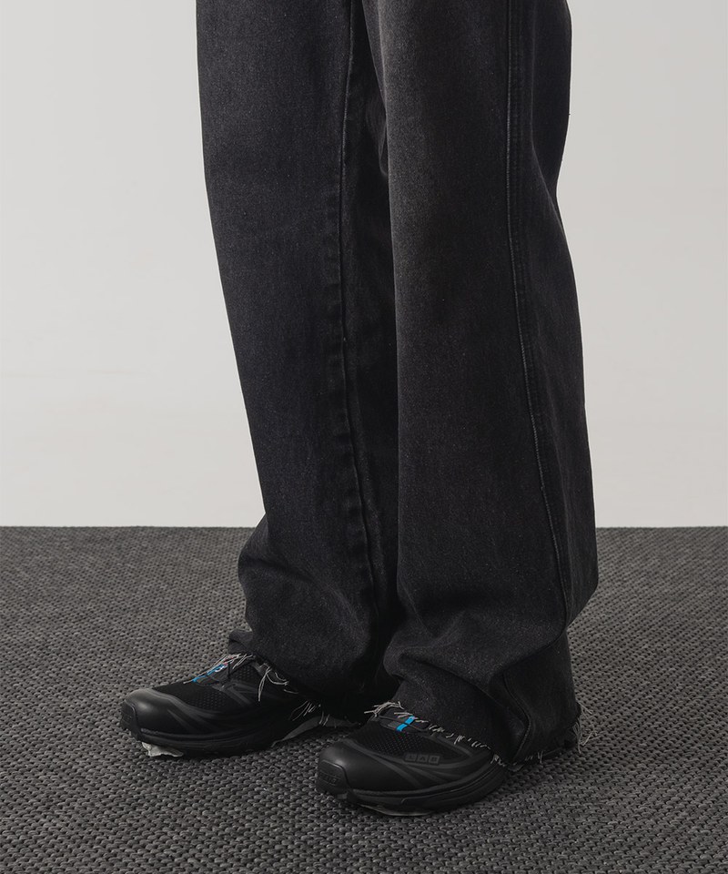 靴型牛仔褲 WAISTLESS BOOTCUT DENIM PANTS