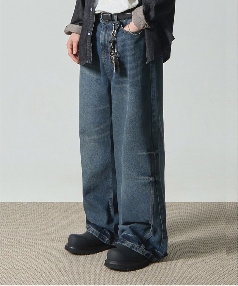 DMB1408-242 牛仔寬褲 ESSENTIAL WIDE FLARE FIT DENIM PANTS