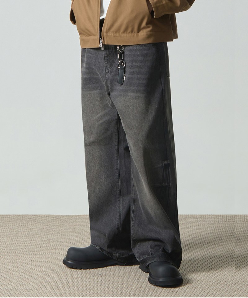 牛仔寬褲 ESSENTIAL WIDE FLARE FIT DENIM PANTS