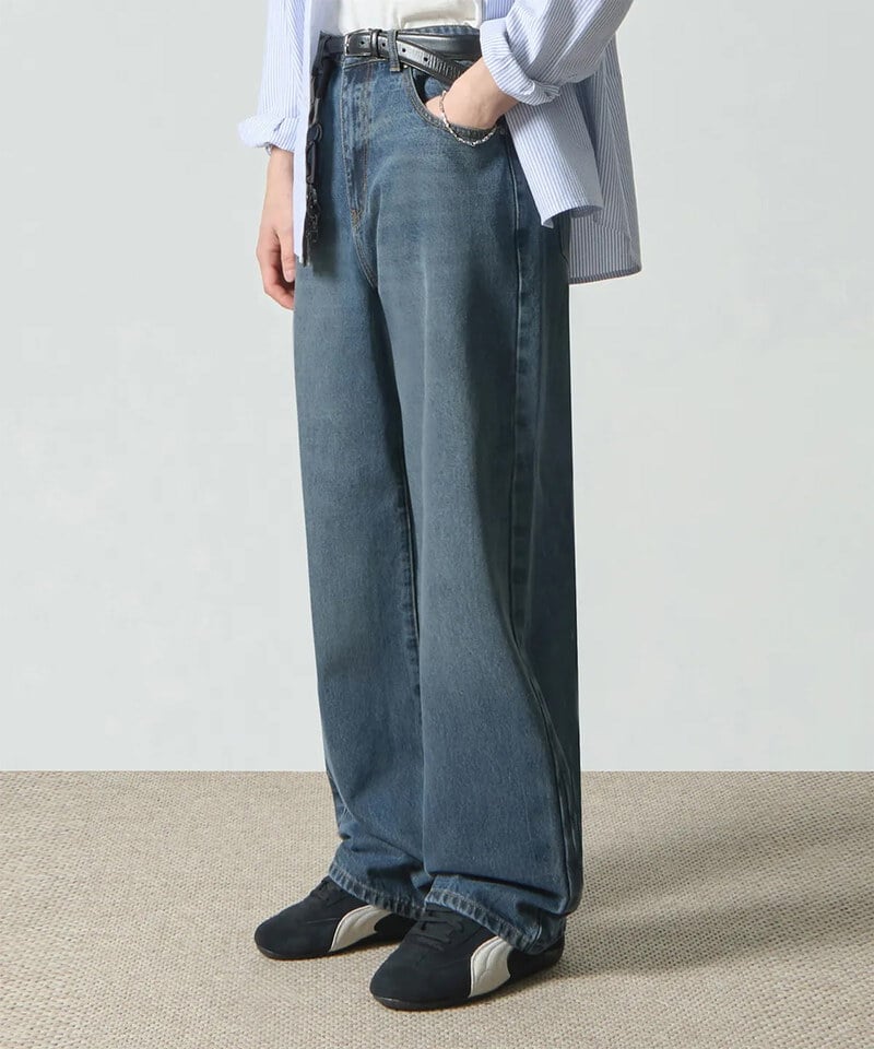 DMB1412-252 寬版牛仔褲 ASI FOUR SEASONS WASHED WIDE FIT DENIM PANTS