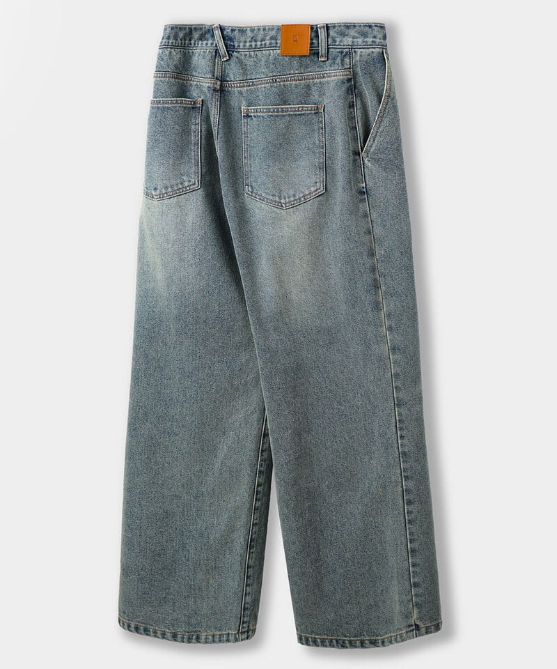 DMB1413-252 寬版丹寧褲 ALL-SUNDAY ONE-TUCK WIDE DENIM PANTS