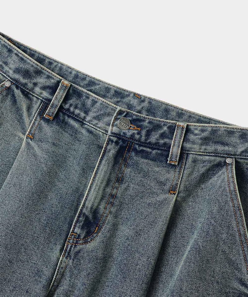 DMB1413-252 寬版丹寧褲 ALL-SUNDAY ONE-TUCK WIDE DENIM PANTS