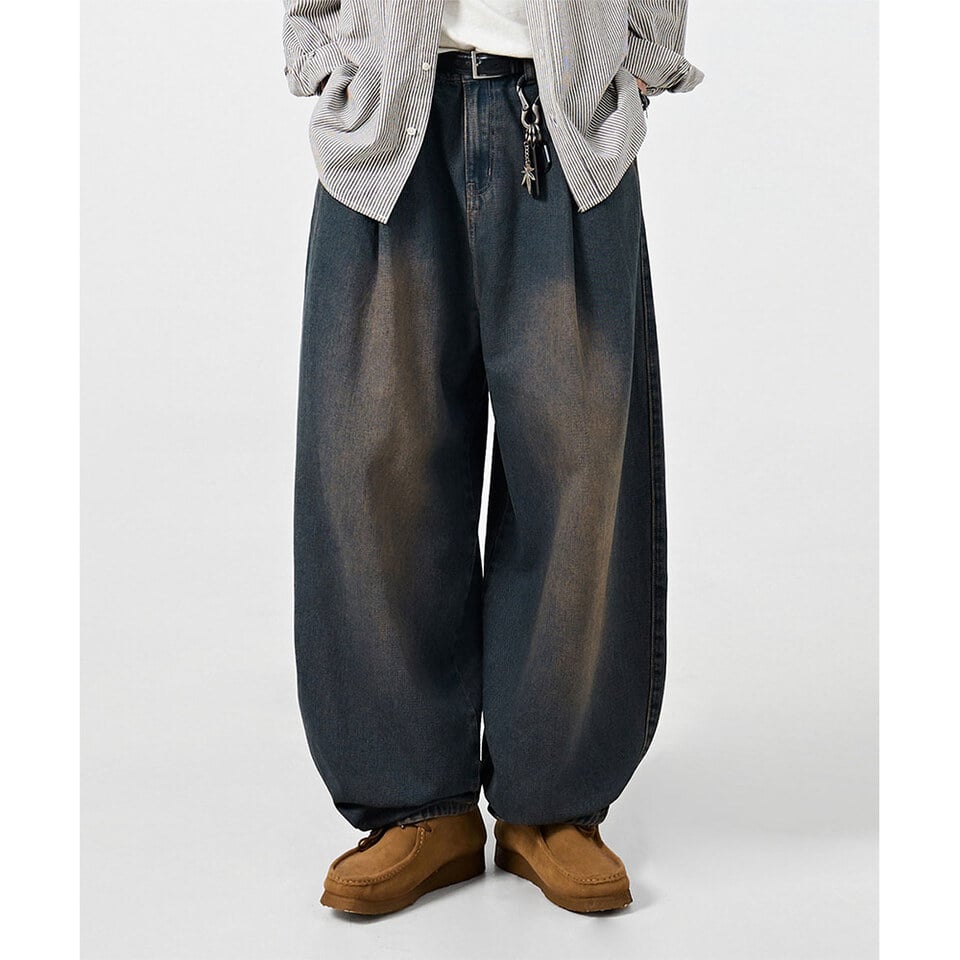 氣球牛仔褲 ASI ESSENTIAL CURVED BALLOON DENIM PANTS
