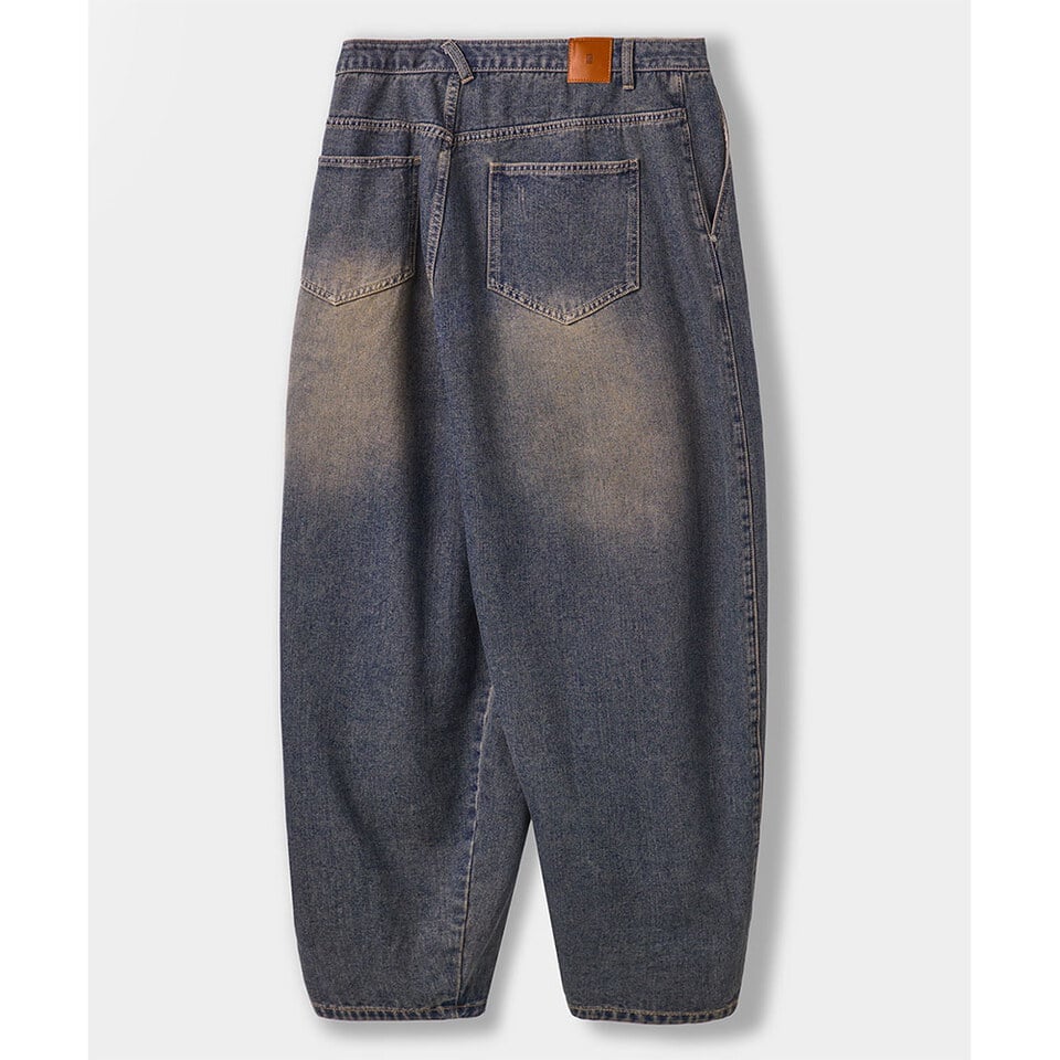 氣球牛仔褲 ASI ESSENTIAL CURVED BALLOON DENIM PANTS