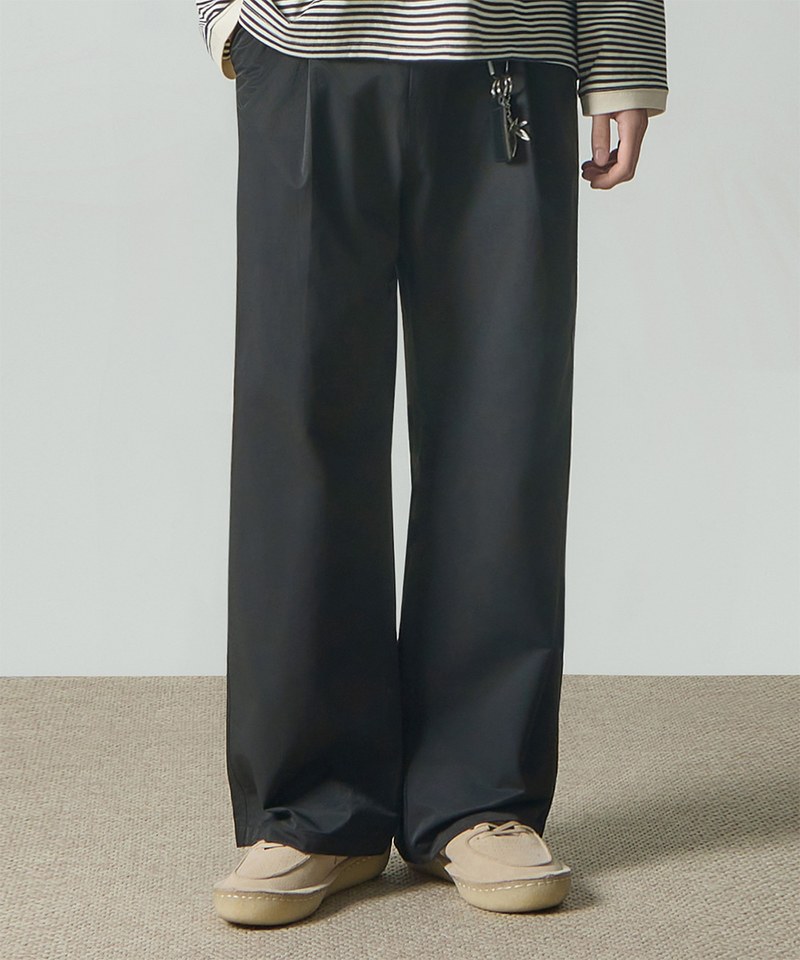 DMB1618-242 打褶休閒長褲 ASI HALF BANDING FLARE FIT SLACKS