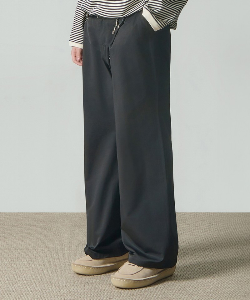 DMB1618-242 打褶休閒長褲 ASI HALF BANDING FLARE FIT SLACKS