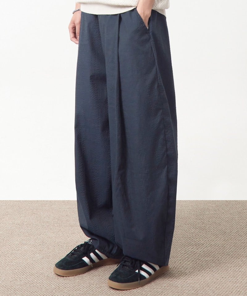 泡泡紗燈籠褲 SEERSUCKER CURVED PANTS