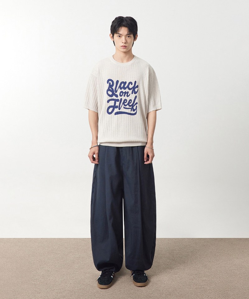 泡泡紗燈籠褲 SEERSUCKER CURVED PANTS