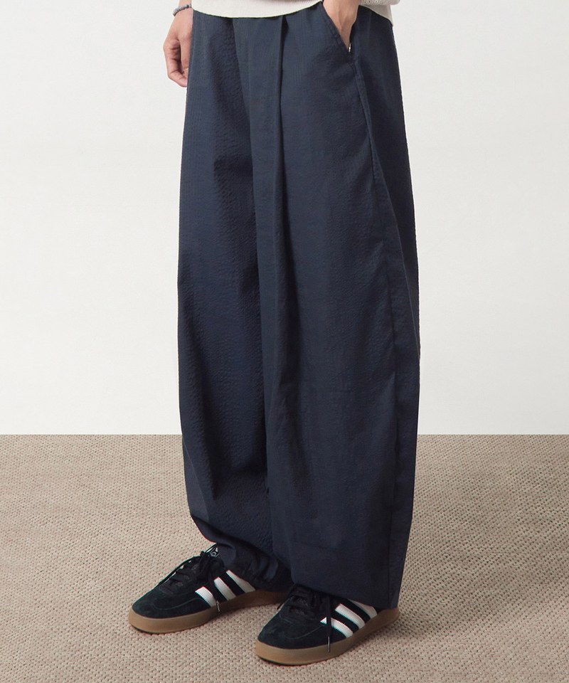 泡泡紗燈籠褲 SEERSUCKER CURVED PANTS