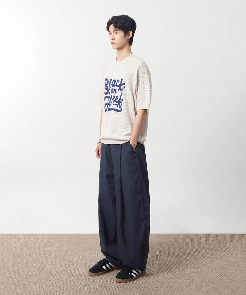 泡泡紗燈籠褲 SEERSUCKER CURVED PANTS