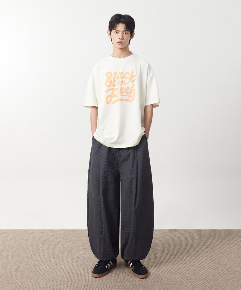 泡泡紗燈籠褲 SEERSUCKER CURVED PANTS