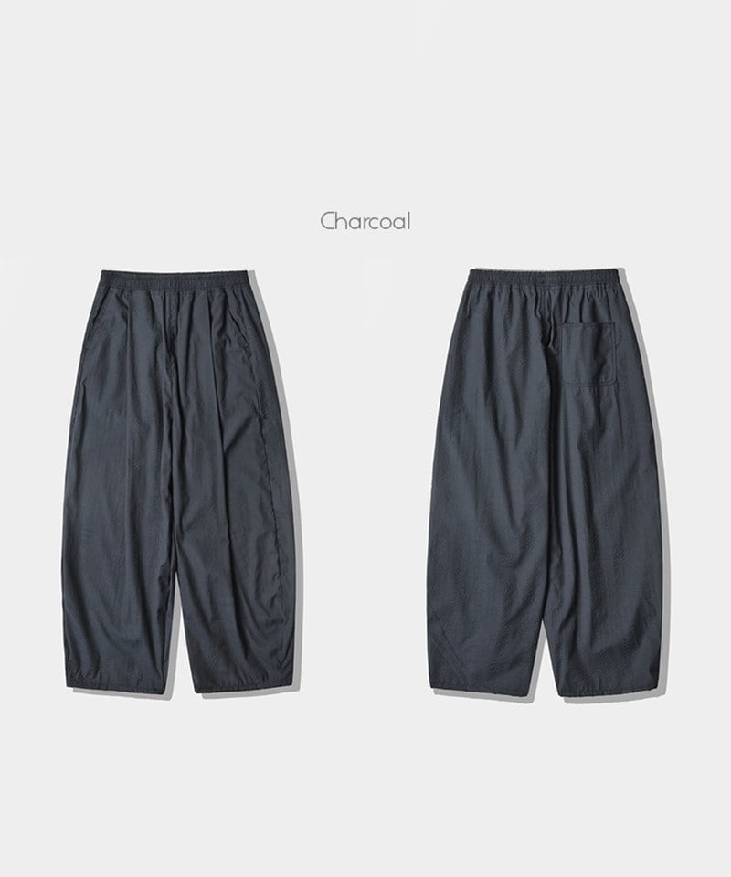 泡泡紗燈籠褲 SEERSUCKER CURVED PANTS