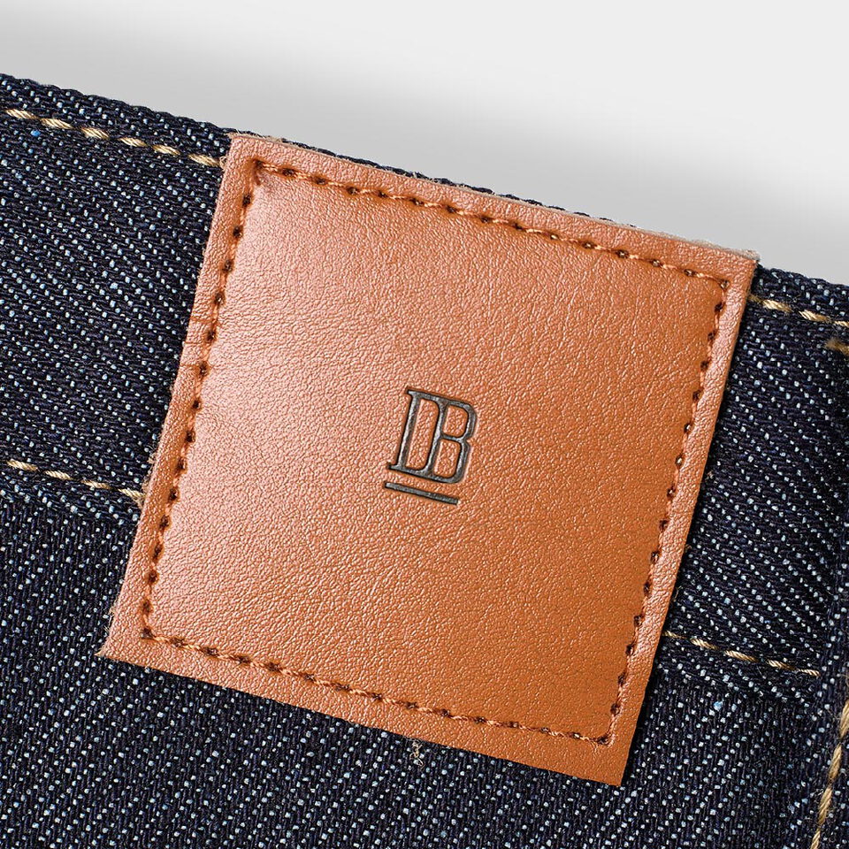 水洗牛仔褲 ONE TUCK CURVED CREASE WASHED WIDE DENIM PANTS SLUB