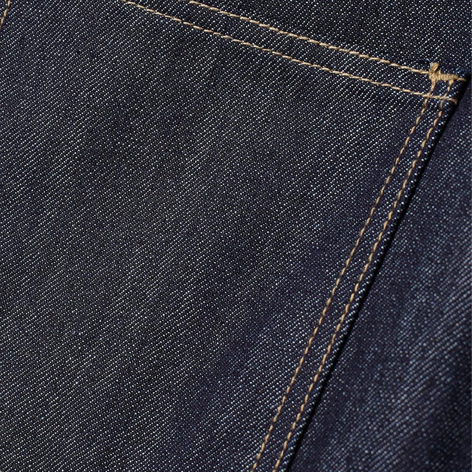 水洗牛仔褲 ONE TUCK CURVED CREASE WASHED WIDE DENIM PANTS SLUB