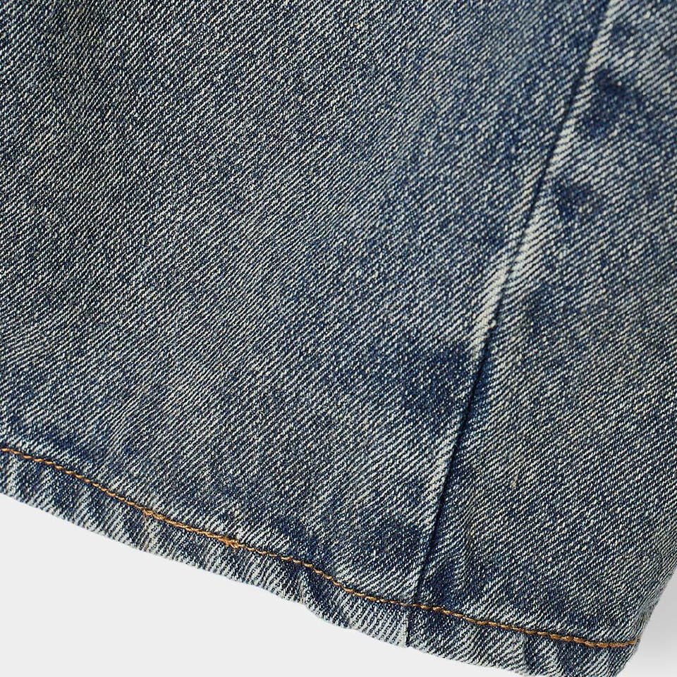 雙褶寬版丹寧褲 ADJUST TWO TUCK WIDE SLACKS_DENIM