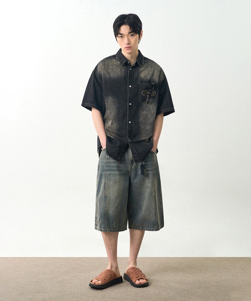 DMB1713-251 百慕達牛仔短褲 BERMUDA DENIM PANTS
