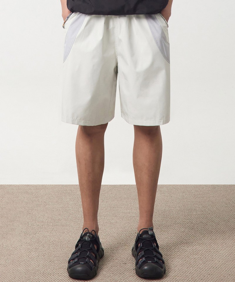 DMB1715-251 拼接休閒短褲 DOUBLE LAYER SLASH HALF PANTS