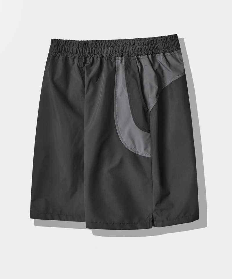 DMB1715-251 拼接休閒短褲 DOUBLE LAYER SLASH HALF PANTS