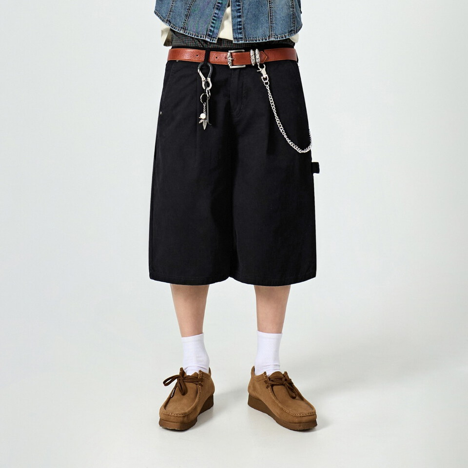水洗工裝短褲 BIO-WASHING CARPENTER BERMUDA COTTON PANTS