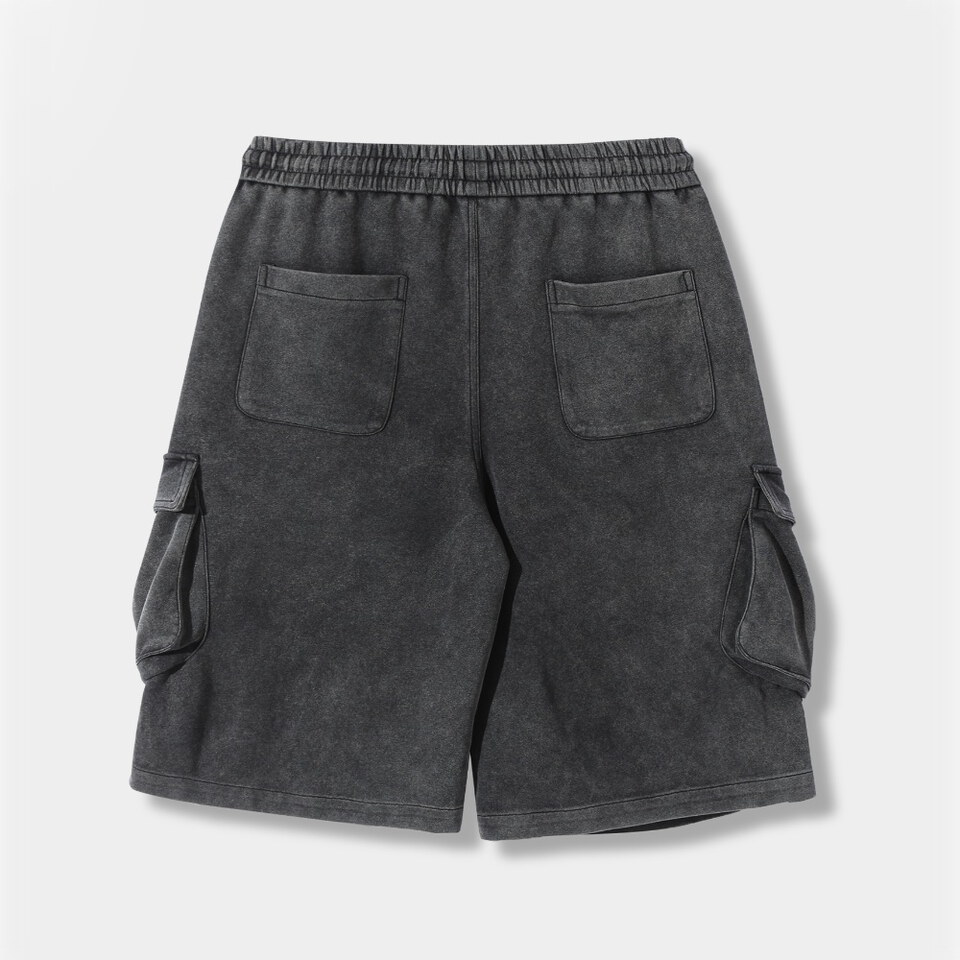 百慕達工裝短褲 ONE-TUCK BERMUDA CARGO SWEAT PANTS