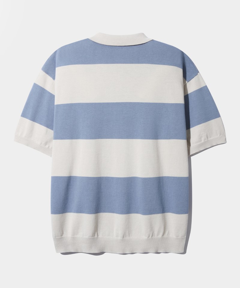 DMB3601-251 條紋橄欖球衫 STRIPE RUGBY HALF KNIT