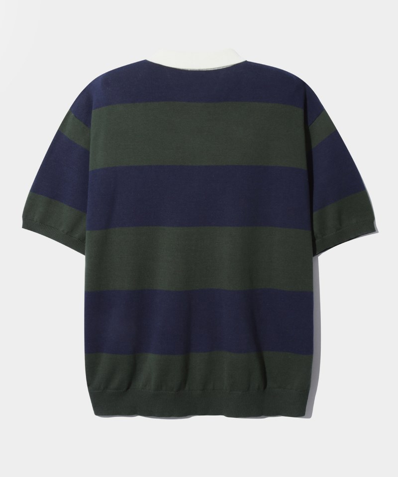 DMB3601-251 條紋橄欖球衫 STRIPE RUGBY HALF KNIT