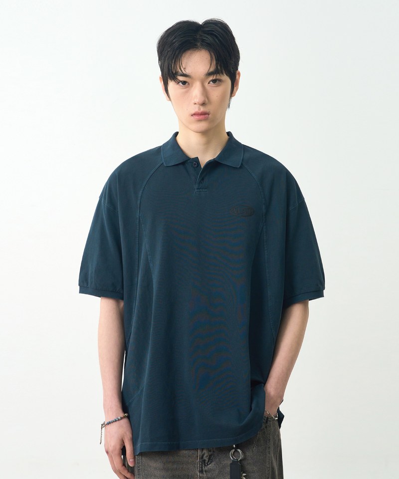 DMB3602-251 短袖POLO衫 SLASH PIQUE COLLAR HALF T-SHIRT