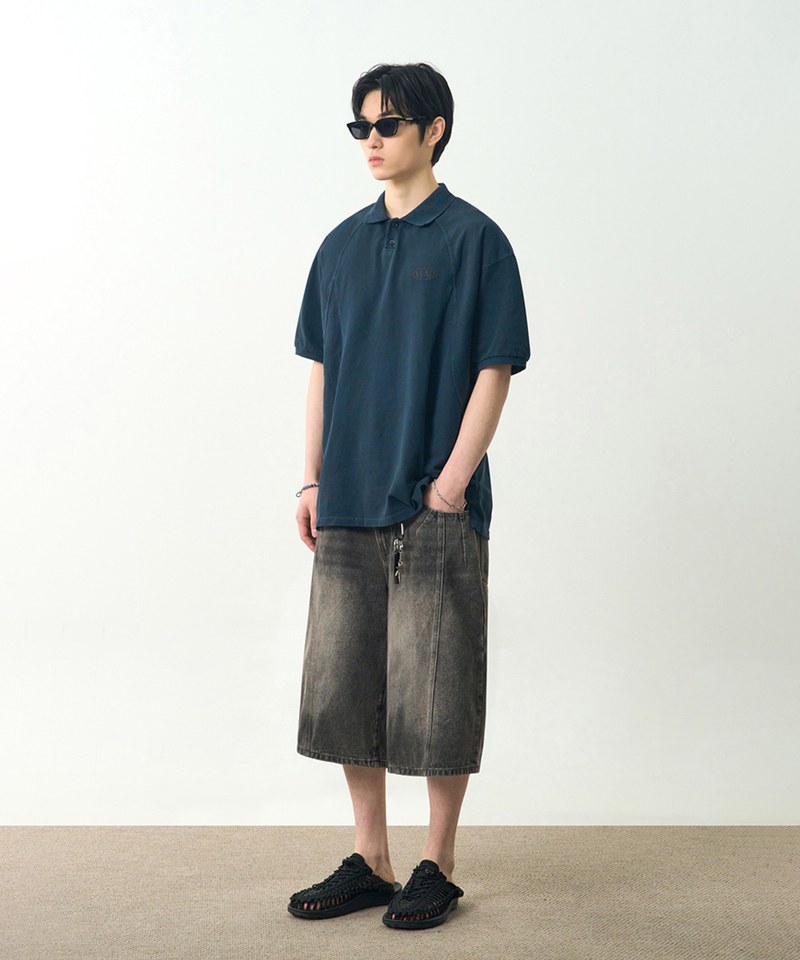 DMB3602-251 短袖POLO衫 SLASH PIQUE COLLAR HALF T-SHIRT