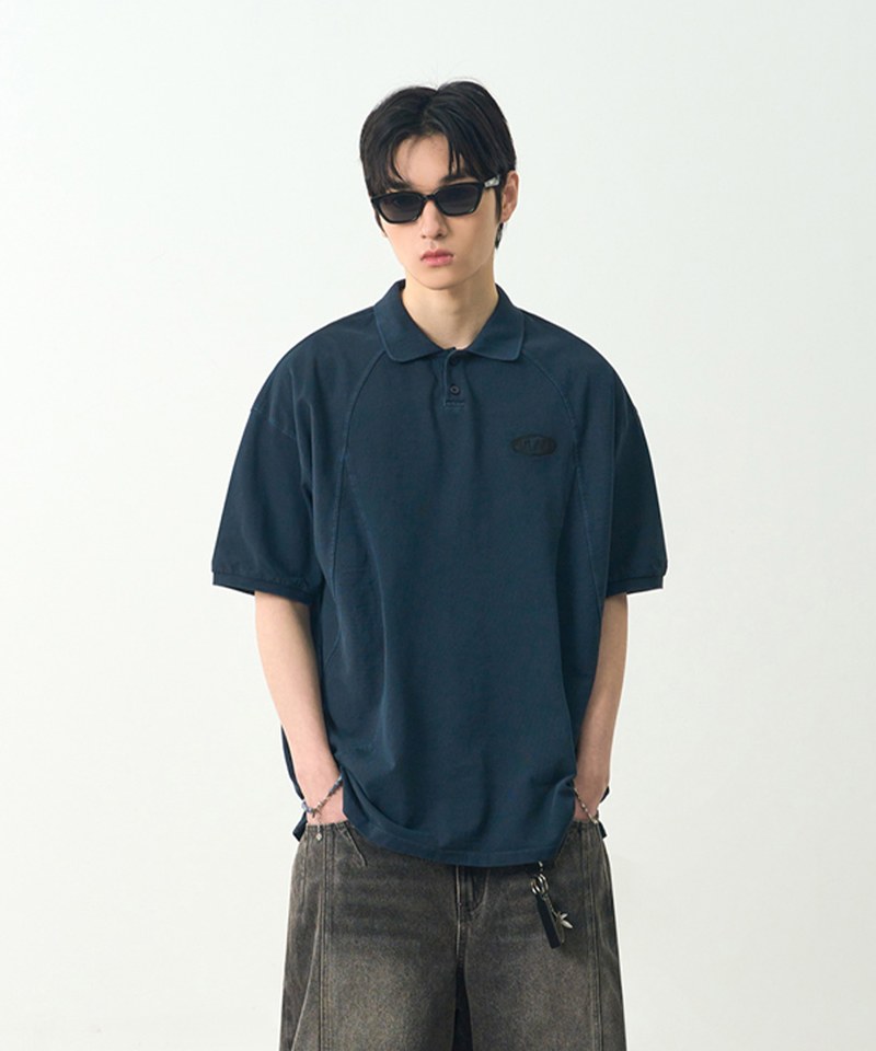 DMB3602-251 短袖POLO衫 SLASH PIQUE COLLAR HALF T-SHIRT