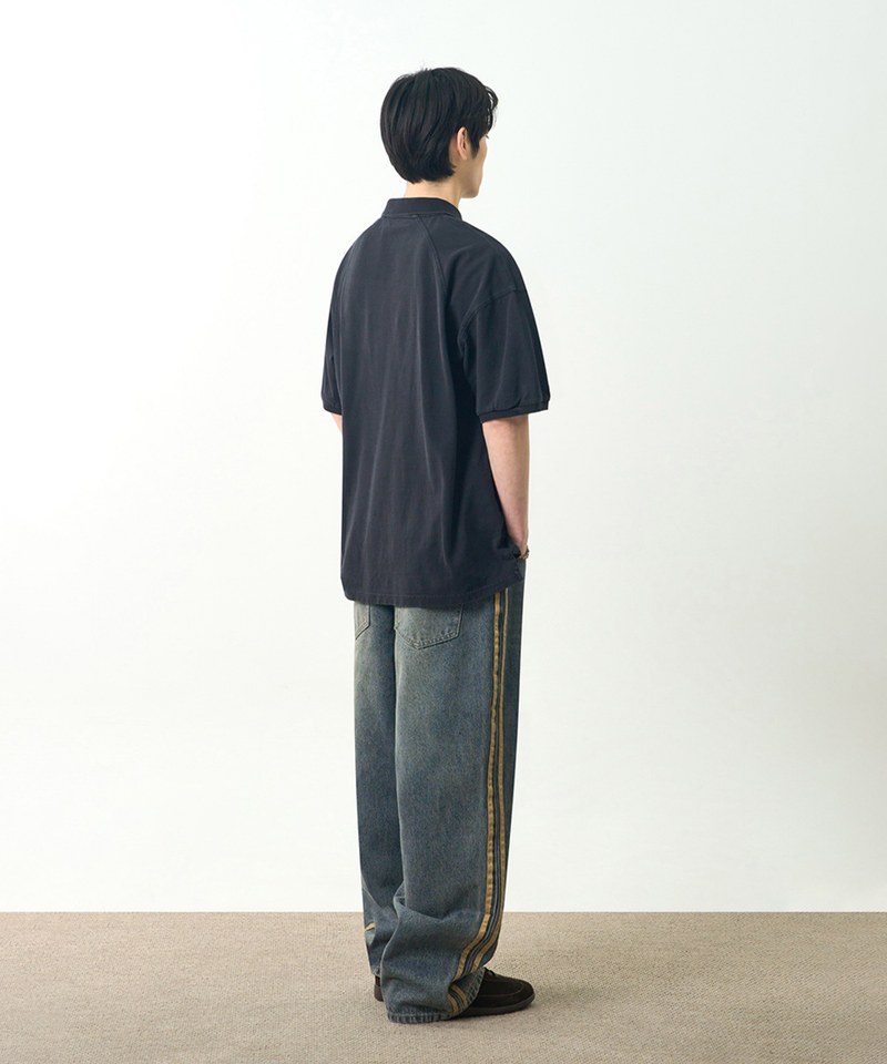 DMB3602-251 短袖POLO衫 SLASH PIQUE COLLAR HALF T-SHIRT