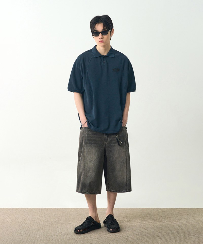 DMB3602-251 短袖POLO衫 SLASH PIQUE COLLAR HALF T-SHIRT