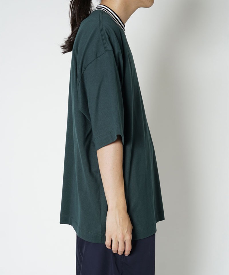 羅紋領條紋Tee BORDER RIB S/S T-SHIRT