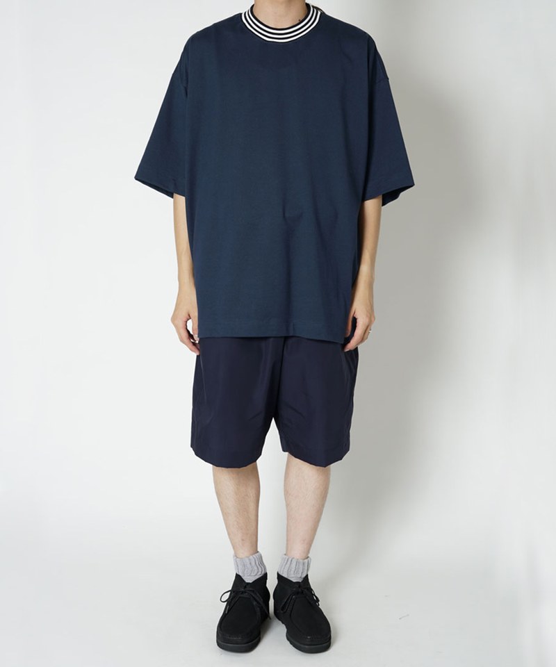 羅紋領條紋Tee BORDER RIB S/S T-SHIRT