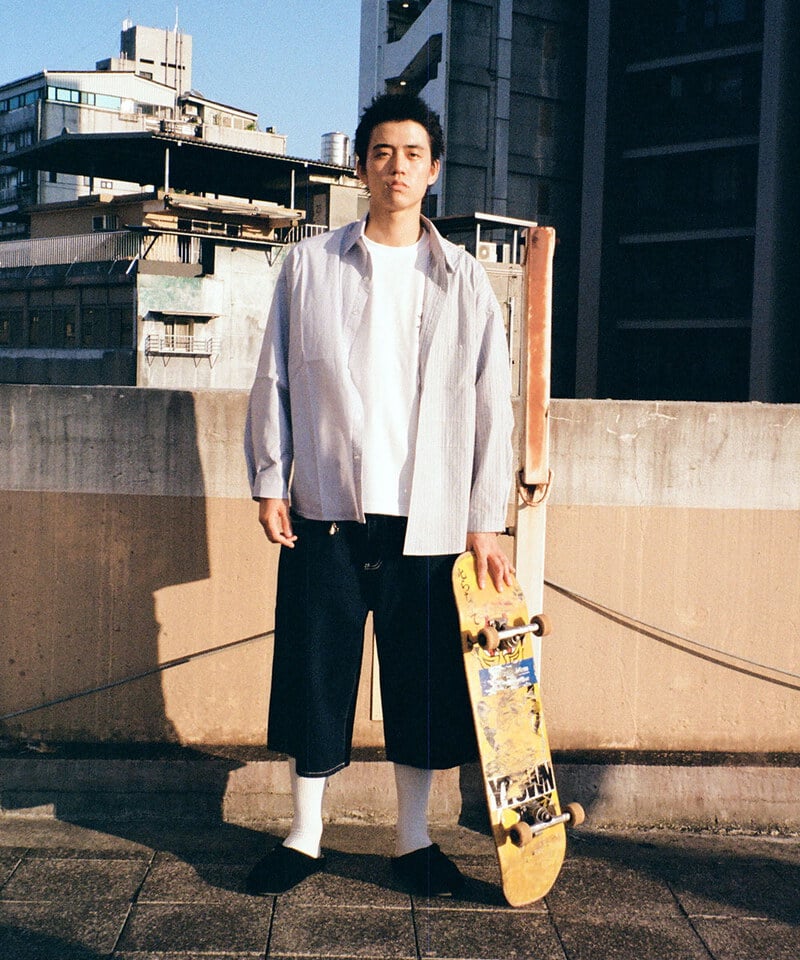 ESC9902-252 原色丹寧七分寬褲 RAW DENIM CAPRI PANTS