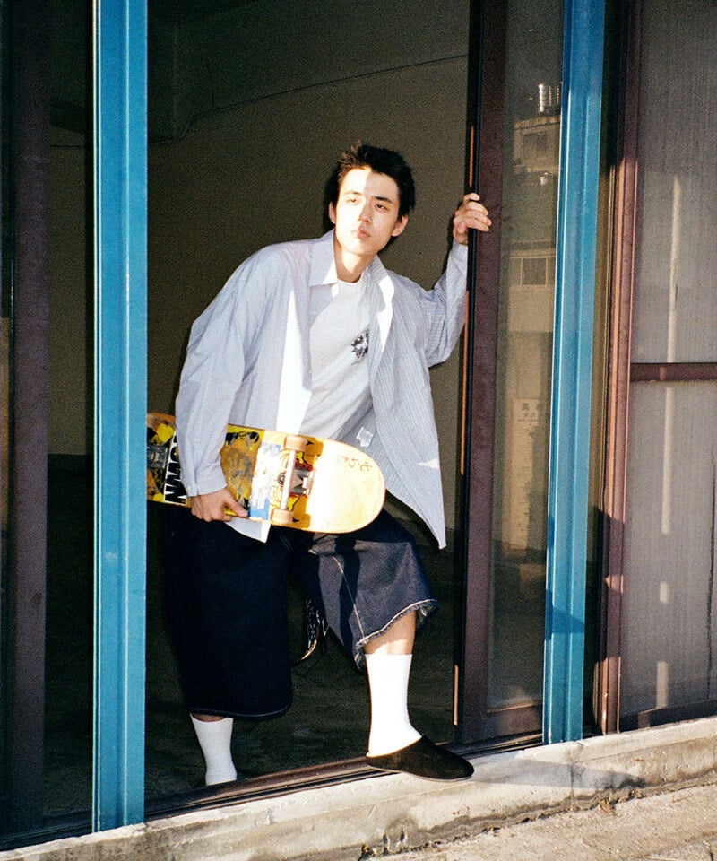 ESC9902-252 原色丹寧七分寬褲 RAW DENIM CAPRI PANTS