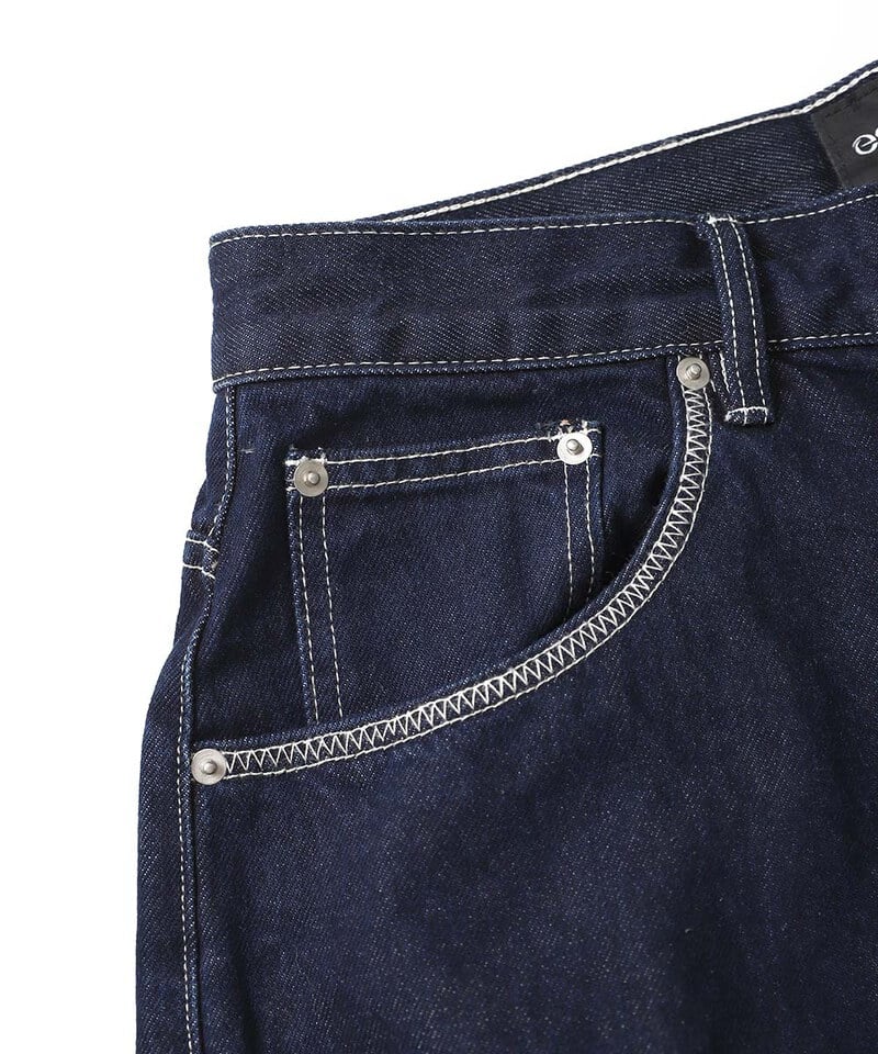 ESC9902-252 原色丹寧七分寬褲 RAW DENIM CAPRI PANTS