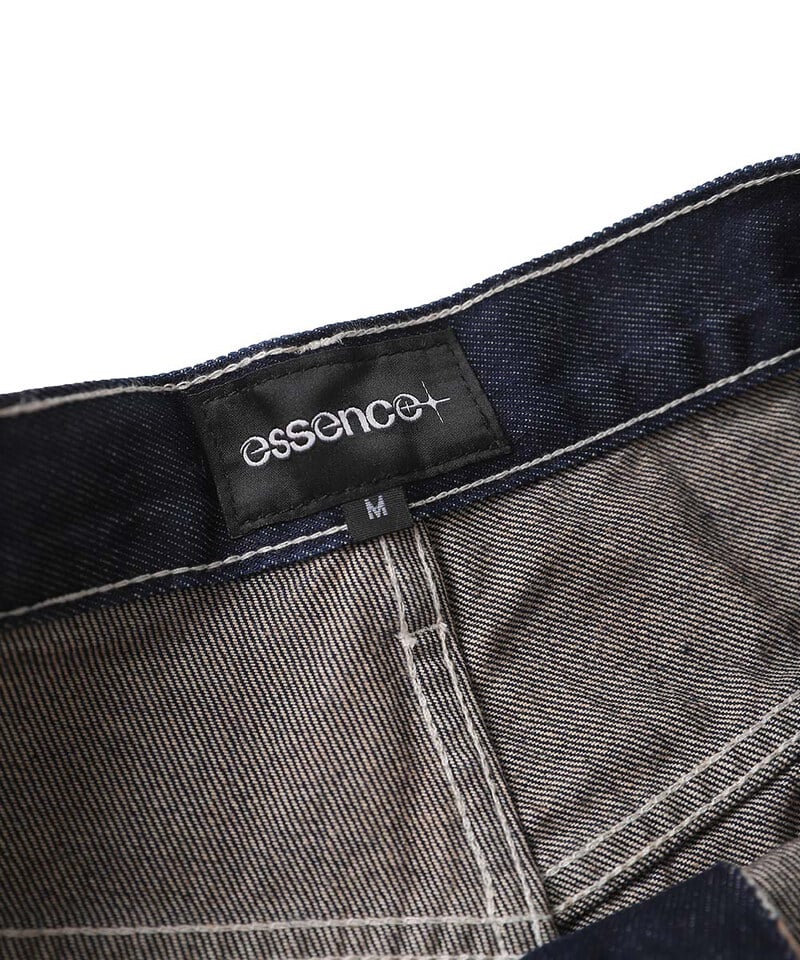 ESC9902-252 原色丹寧七分寬褲 RAW DENIM CAPRI PANTS
